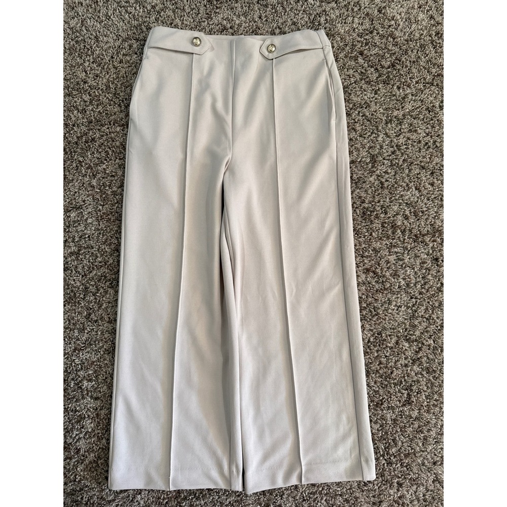 Jules & Leopold Beige Wide Leg Cocktail Party Office Womens Medium Business Pant